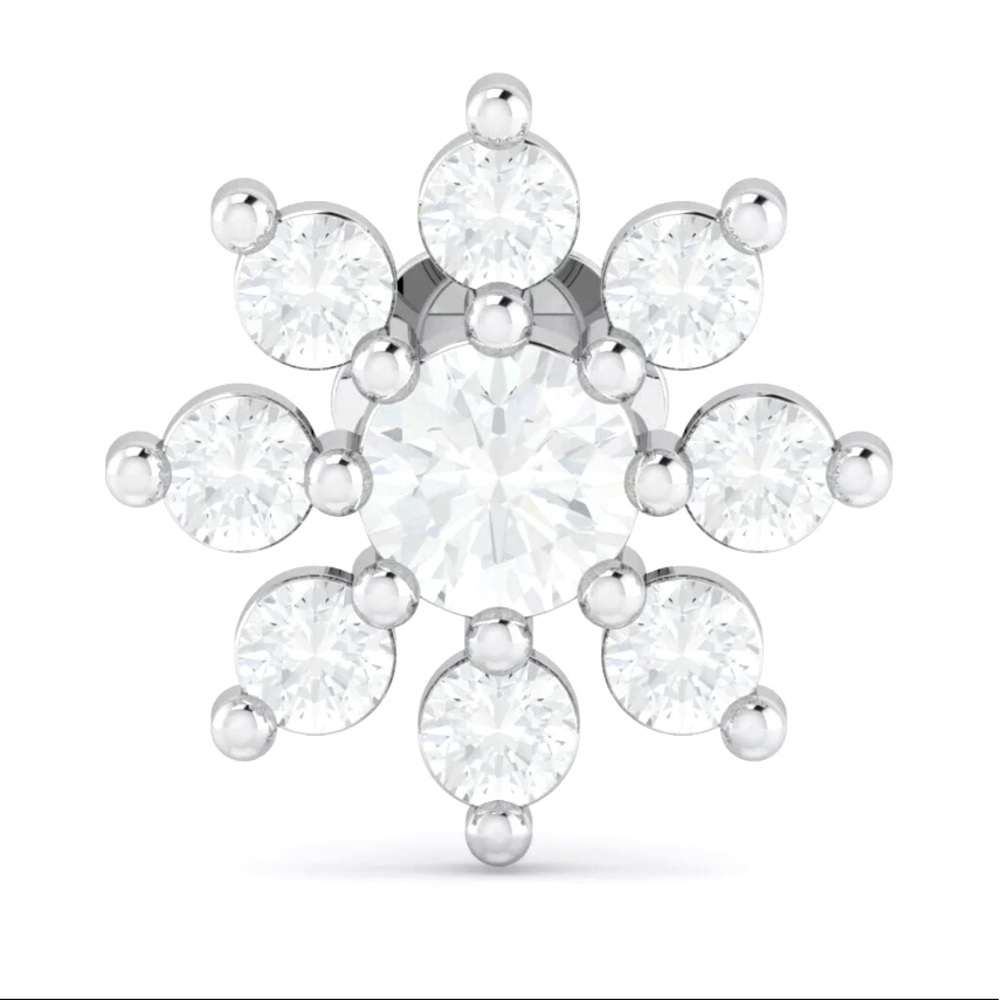.30 CTW Genuine Natural Diamond Stud Nose Piercing